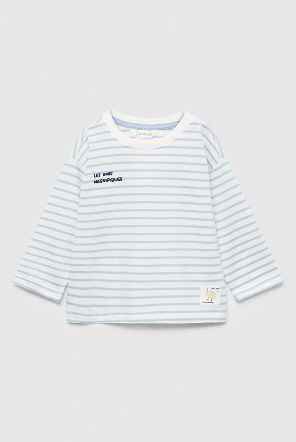 MANGO KIDS - Polera Manga Larga Estampada Bebé Niño Mango Kids