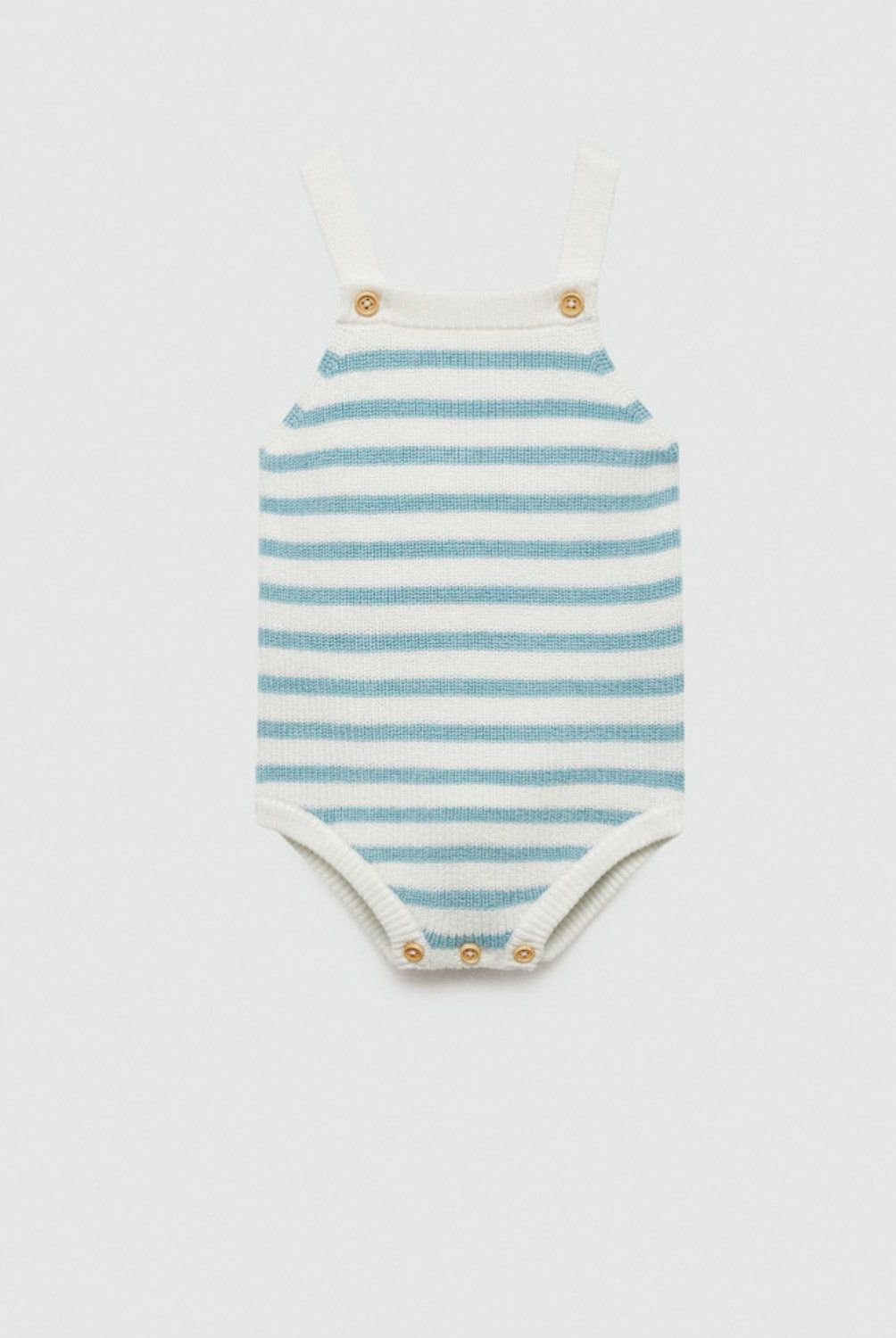 MANGO KIDS - Enterito Punto Rayas Unisex Bebé Mango Kids