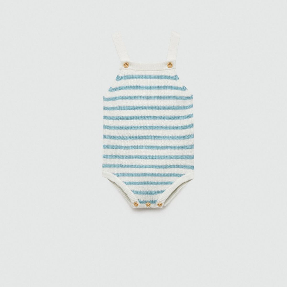 MANGO KIDS - Enterito Punto Rayas Unisex Bebé Mango Kids