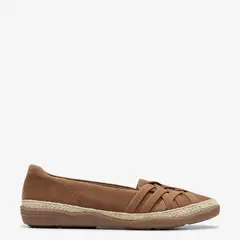 CLARKS - Zapatos Casuales Mujer Cuero Rosado