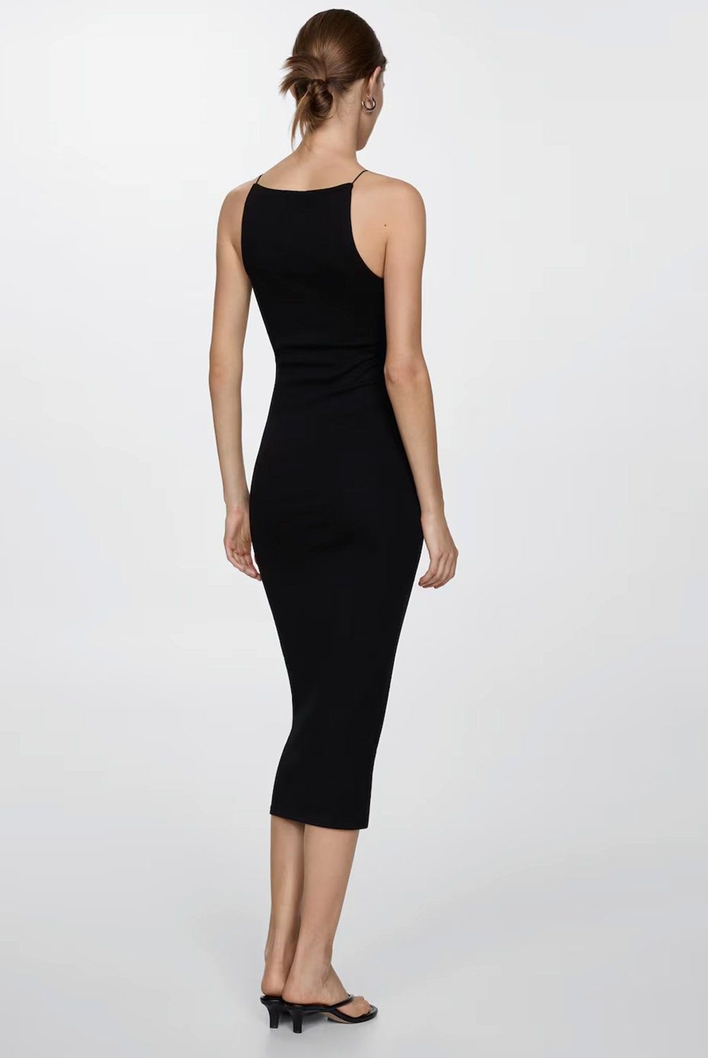 MANGO - Vestido Halter Entallado Mujer Mango