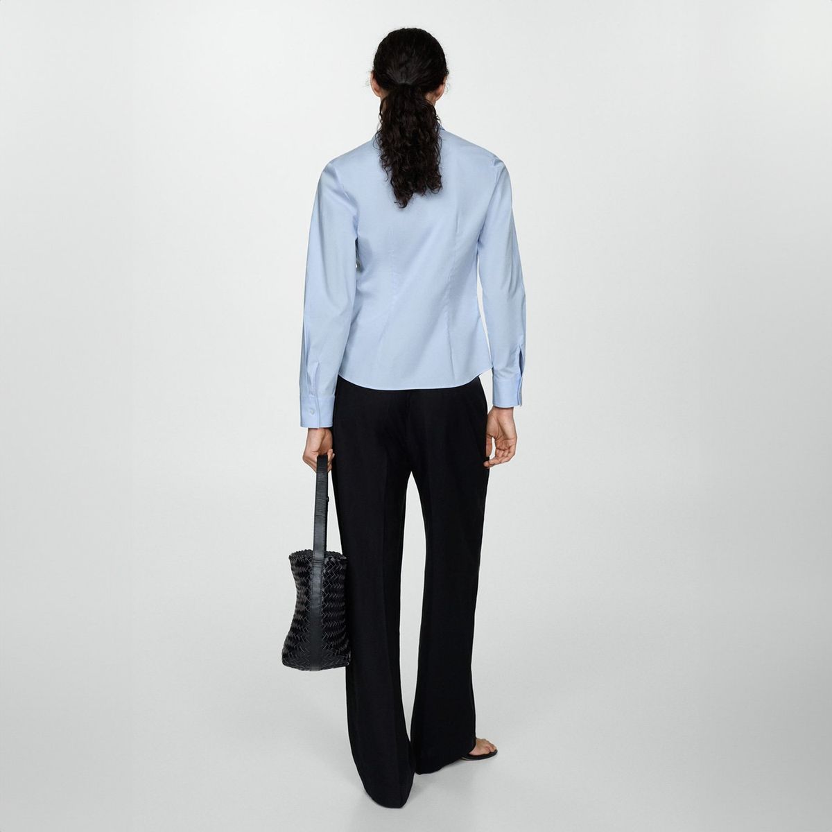 MANGO - Camisa Entallada Algodón Mujer Mango