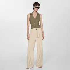 MANGO - Top Punto Botones Mujer