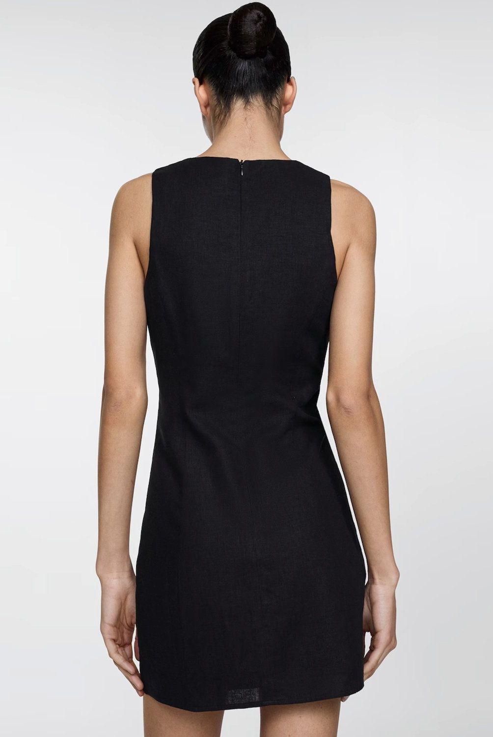 MANGO - Vestido Lino Corto Mujer Mango