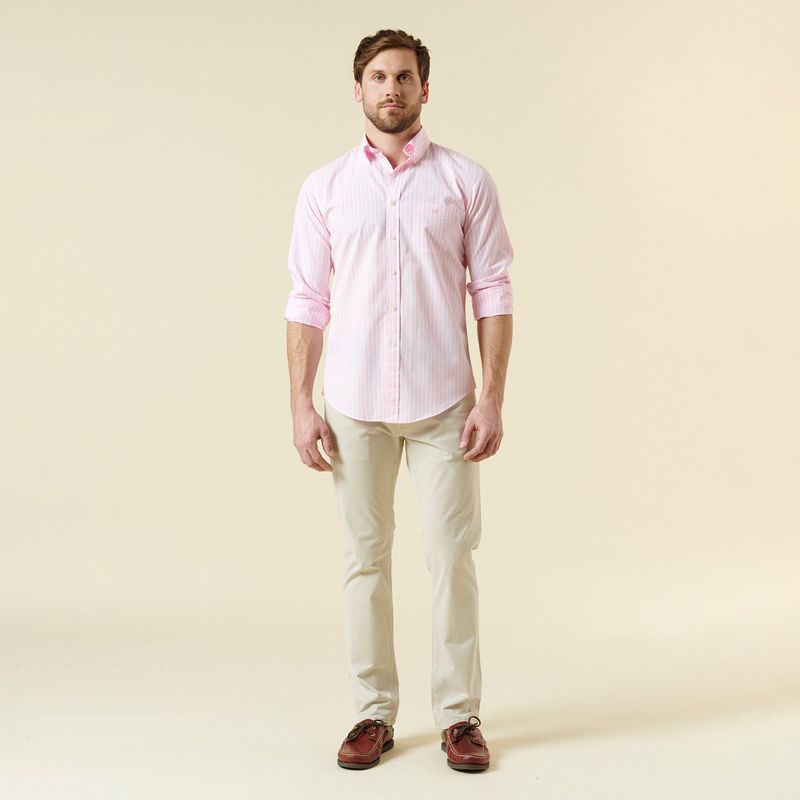 SAVILLE ROW - Camisa Casual Manga Larga Algodón Hombre Saville Row