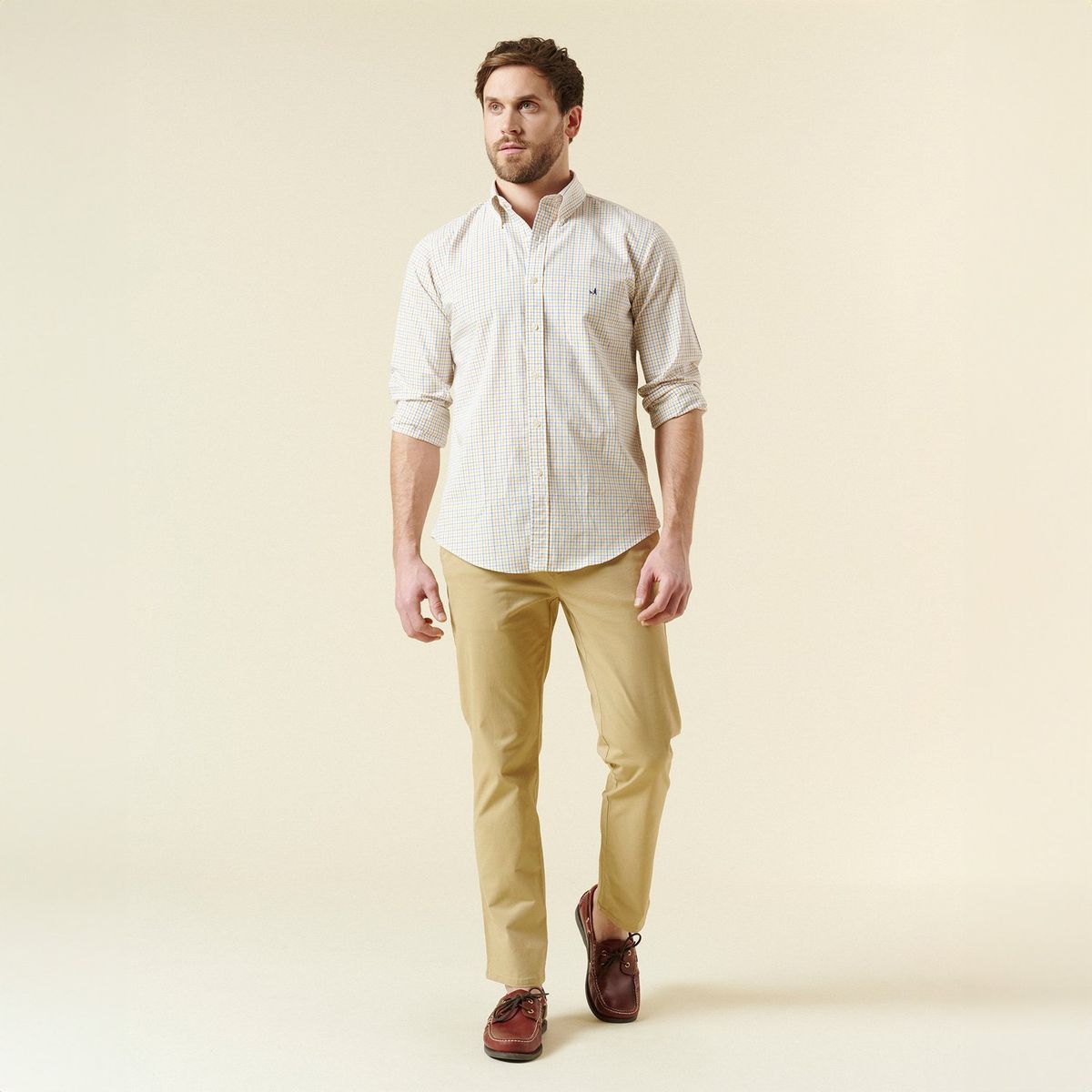 SAVILLE ROW - Camisa Casual Manga Larga Algodón Hombre Saville Row