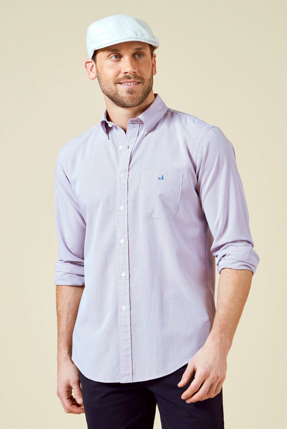 SAVILLE ROW - Camisa Casual Manga Larga Algodón Hombre Saville Row