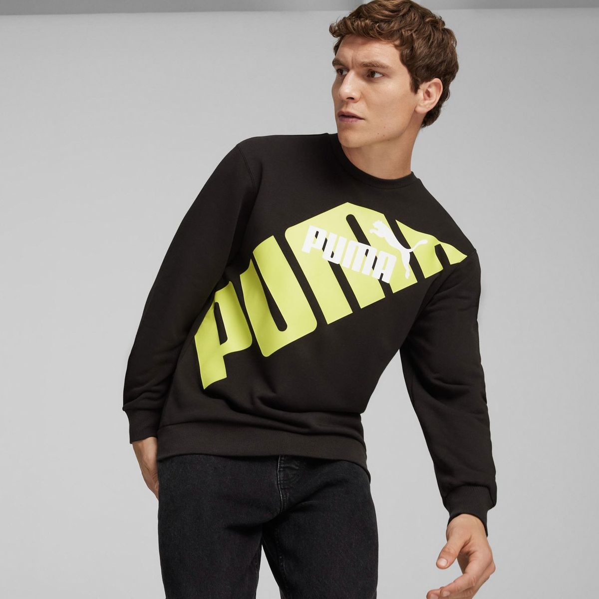 PUMA - Polerón Crewneck Cuello Redondo Hombre Puma