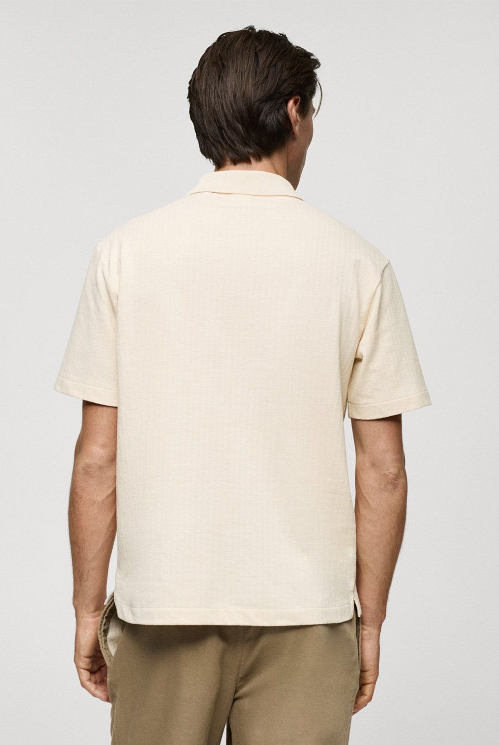 MANGO MAN - Polo Algodón Regular Fit Microestructura Hombre Mango Man
