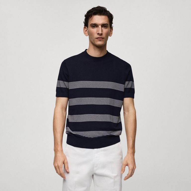 Camiseta De Hombre Camiseta Color Sólido Cuello Redondo Calle Ropa De Uso Diario Ropa Algodón
