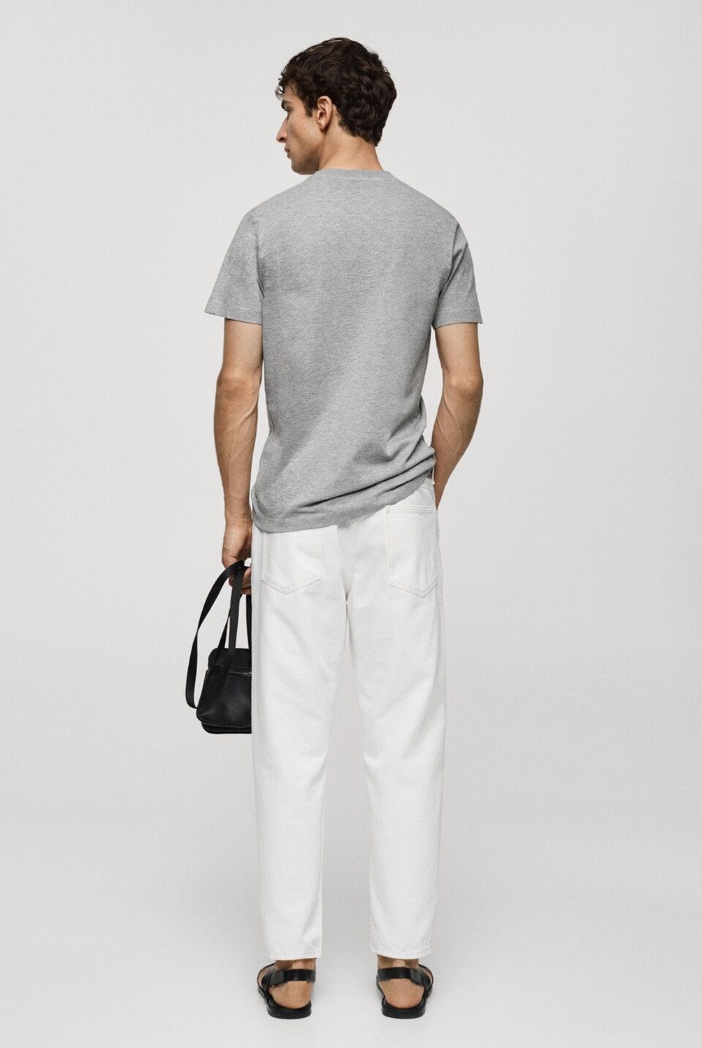 MANGO MAN - Polera Básica Algodón Stretch Hombre Mango Man