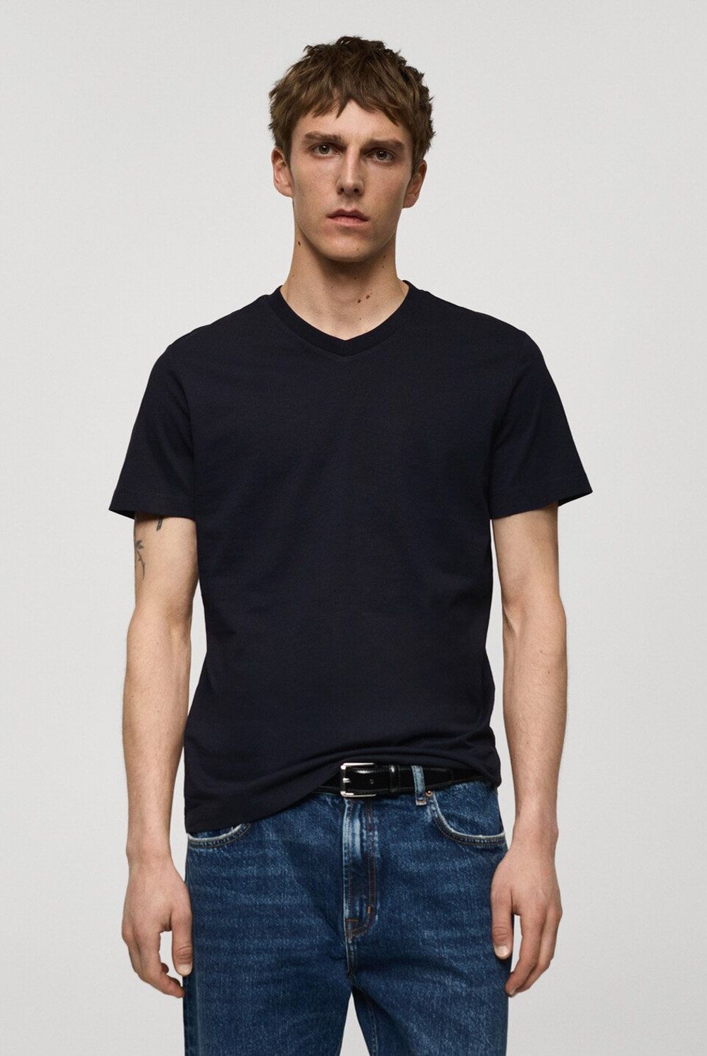 MANGO MAN - Polera Slim Fit Algodón Hombre Mango Man