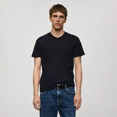 MANGO MAN - Polera Slim Fit Algodón Hombre