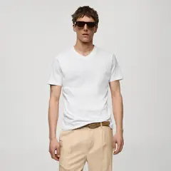 MANGO MAN - Polera Slim Fit Algodón Hombre