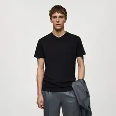 MANGO MAN - Polera Slim Fit Algodón Hombre