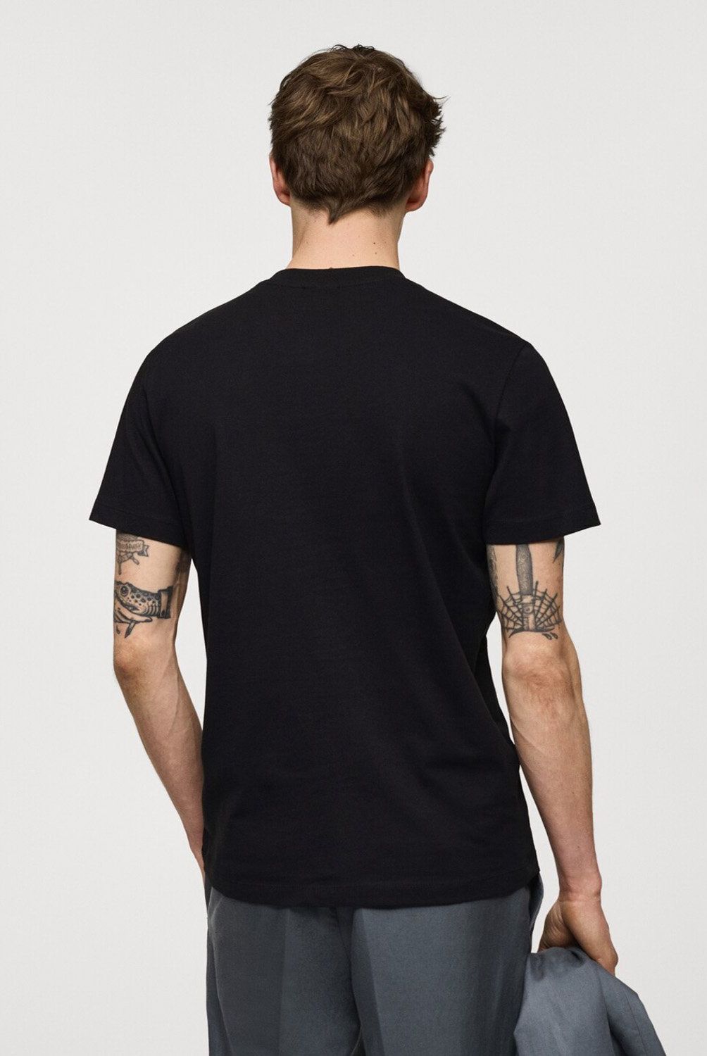 MANGO MAN - Polera Slim Fit Algodón Hombre Mango Man