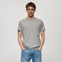 MANGO MAN - Polera Slim Fit Algodón Hombre
