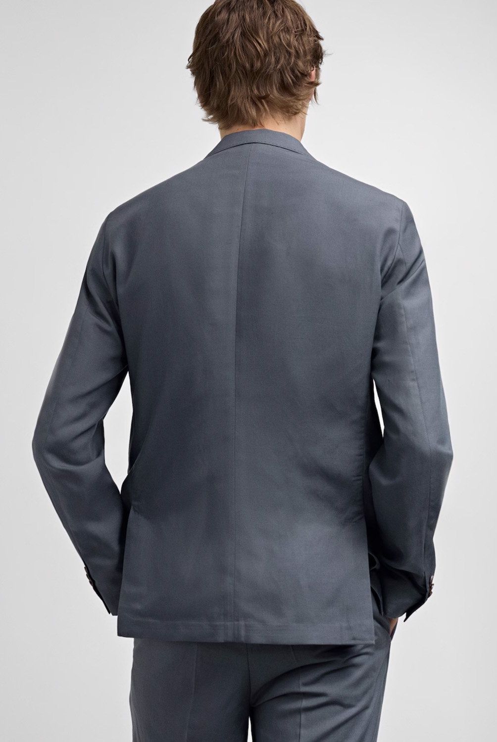 MANGO MAN - Chaqueta Traje Slim Fit Mezcla Lino Hombre Mango Man