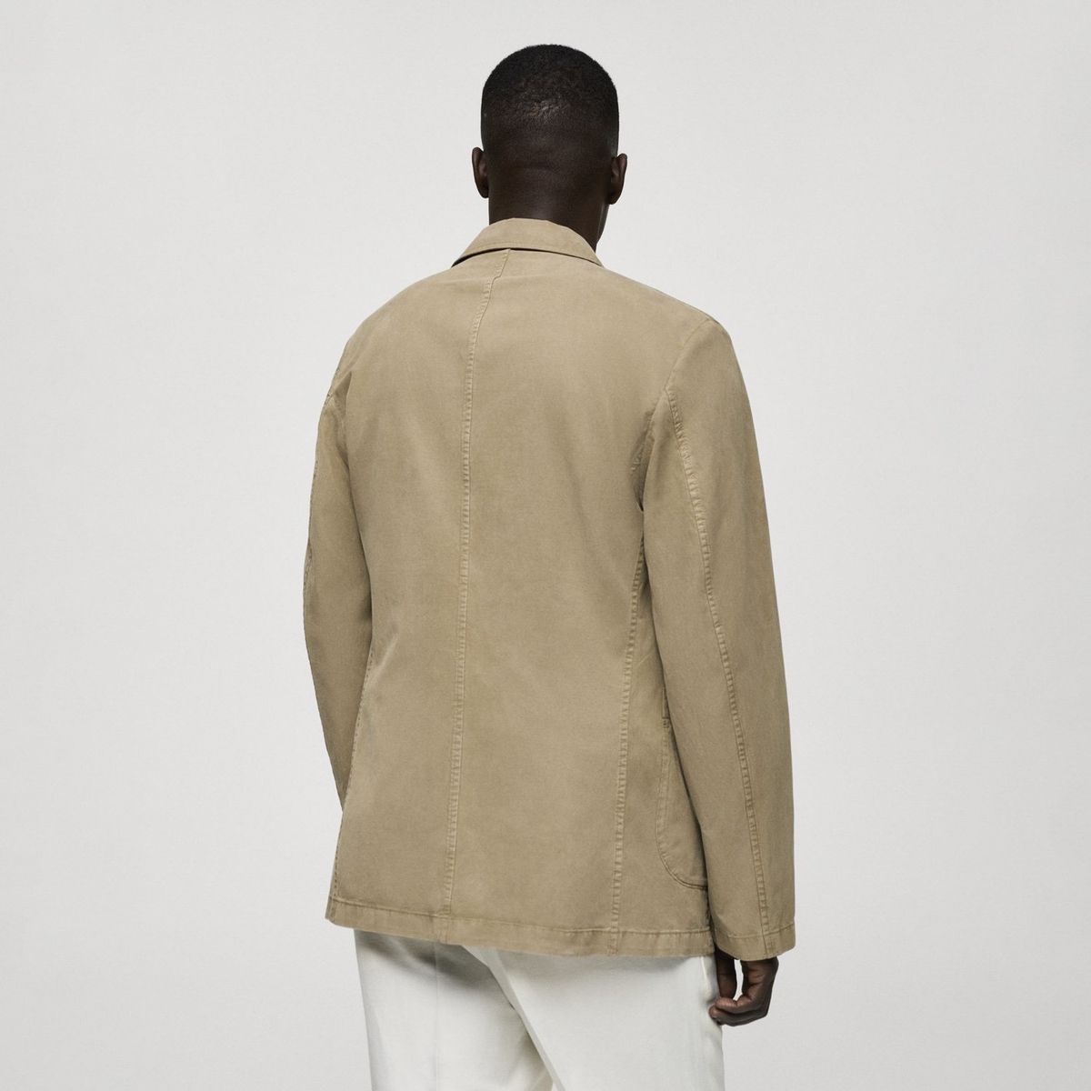 MANGO MAN - Blazer Slim Fit Lino Algodón Hombre Mango Man