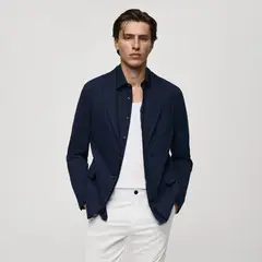 MANGO MAN - Blazer Slim Fit Algodón Estructura Hombre