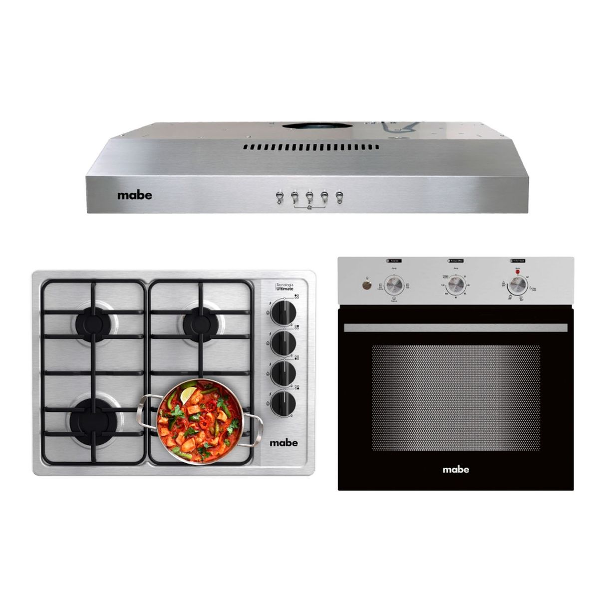 MABE - Kit 19 Encimera+Campana+Horno Mabe