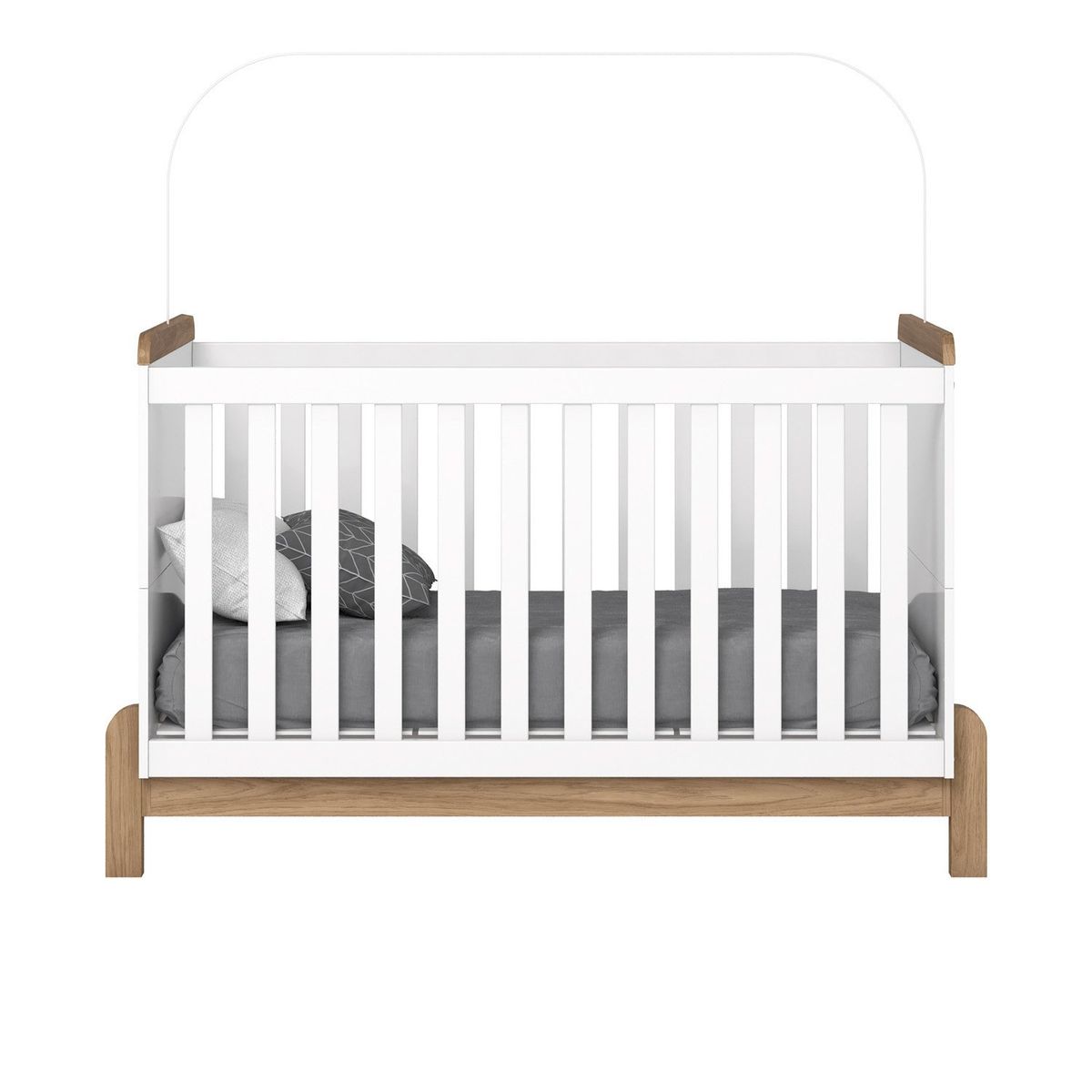 HOME MOBILI - Cuna 2 En1 Ternura Blanco Home Mobili