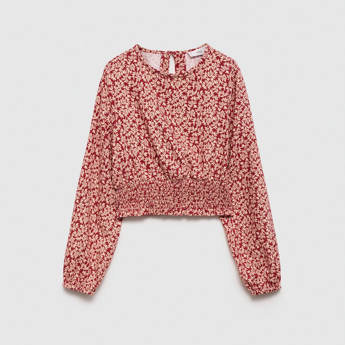 MANGO KIDS - Blusa Estampada Fruncido Niña Mango Kids