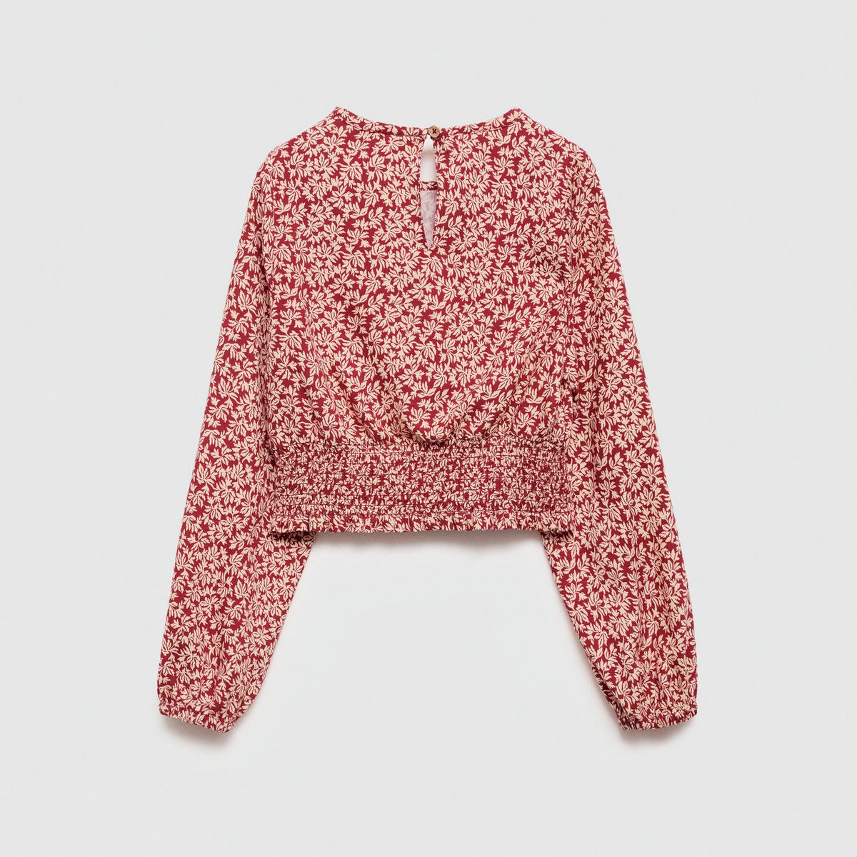 MANGO KIDS - Blusa Estampada Fruncido Niña Mango Kids