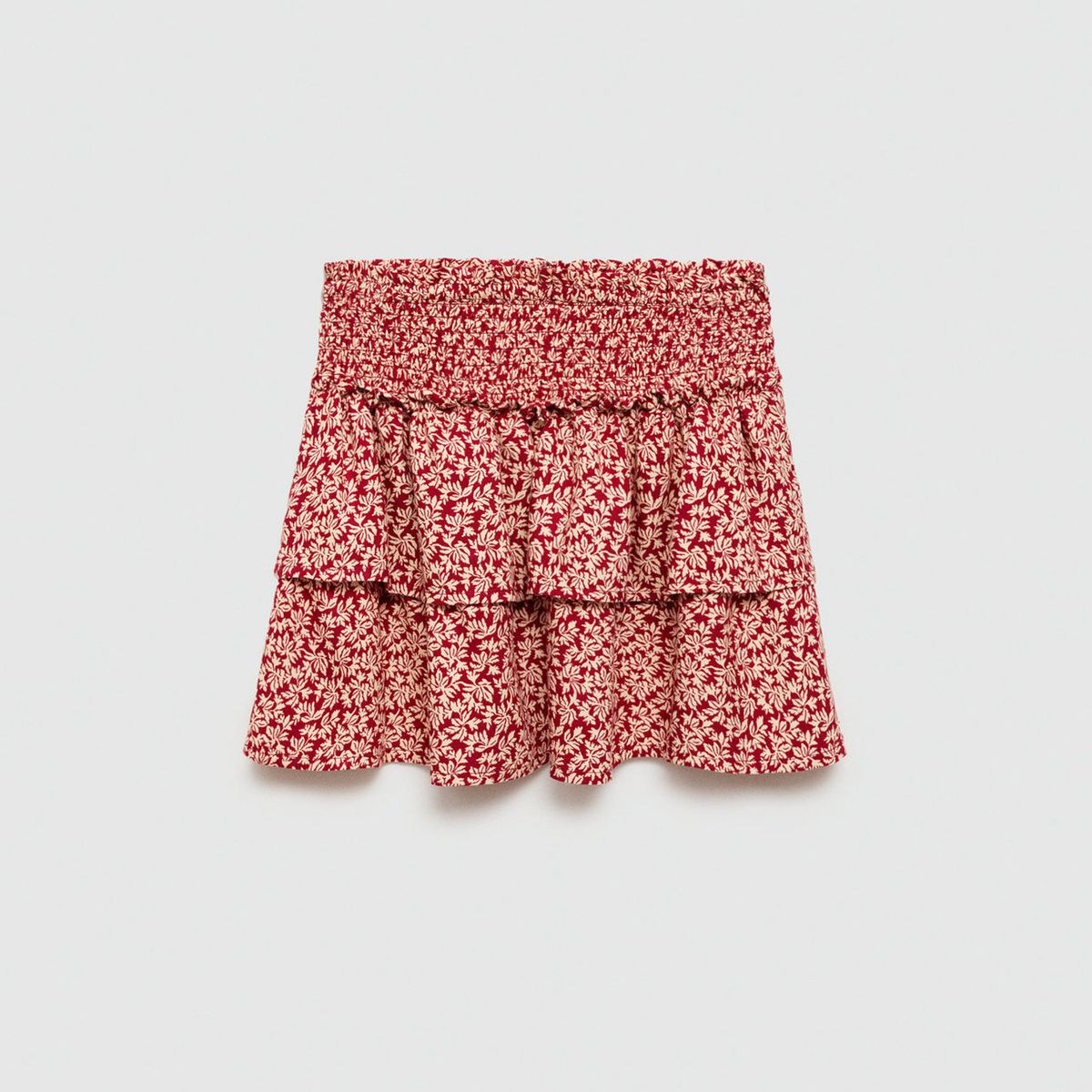 MANGO KIDS - Falda Volantes Estampada Niña Mango Kids