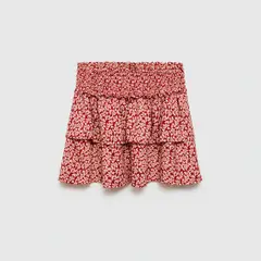 MANGO KIDS - Falda Volantes Estampada Niña