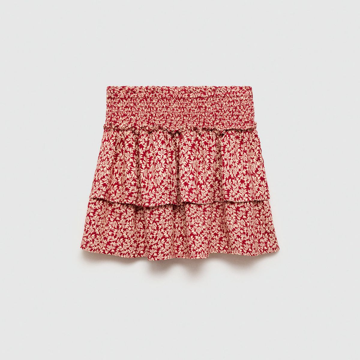 MANGO KIDS - Falda Volantes Estampada Niña Mango Kids