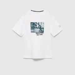 MANGO KIDS - Polera Algodón Estampada Niño