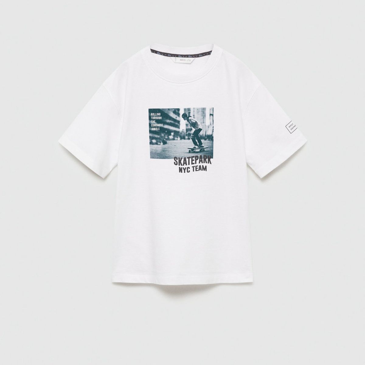 MANGO KIDS - Polera Algodón Estampada Niño Mango Kids