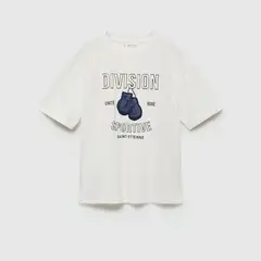 MANGO KIDS - Polera Estampada Detalles Relieve Niño