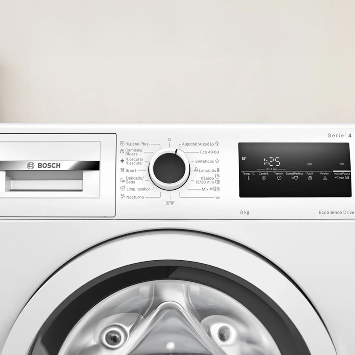 BOSCH - Serie 4 Lavadora de Carga Frontal 8Kg Motor EcoSilence Bosch