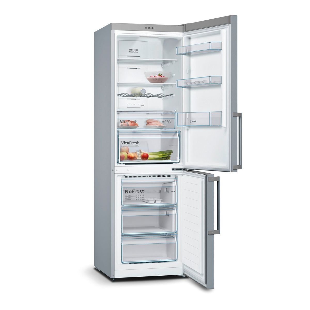 BOSCH - Refrigerador Bottom Freezer 326 Litros No frost KGN36XLER Bosch