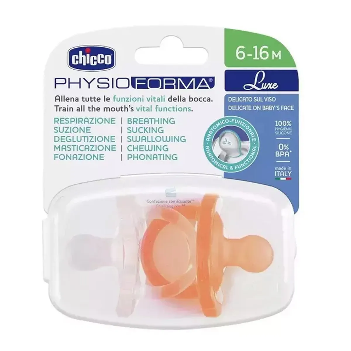 CHICCO - Pack De 2 Chupetes Physio Soft 6-16 Chicco