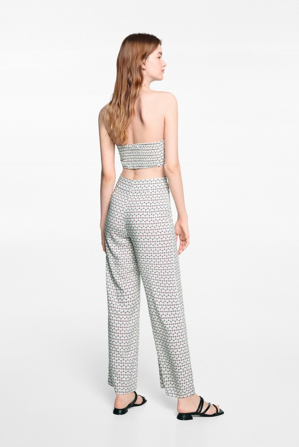 MANGO TEEN - Enterito Estampado Aberturas Mujer Mango Teen