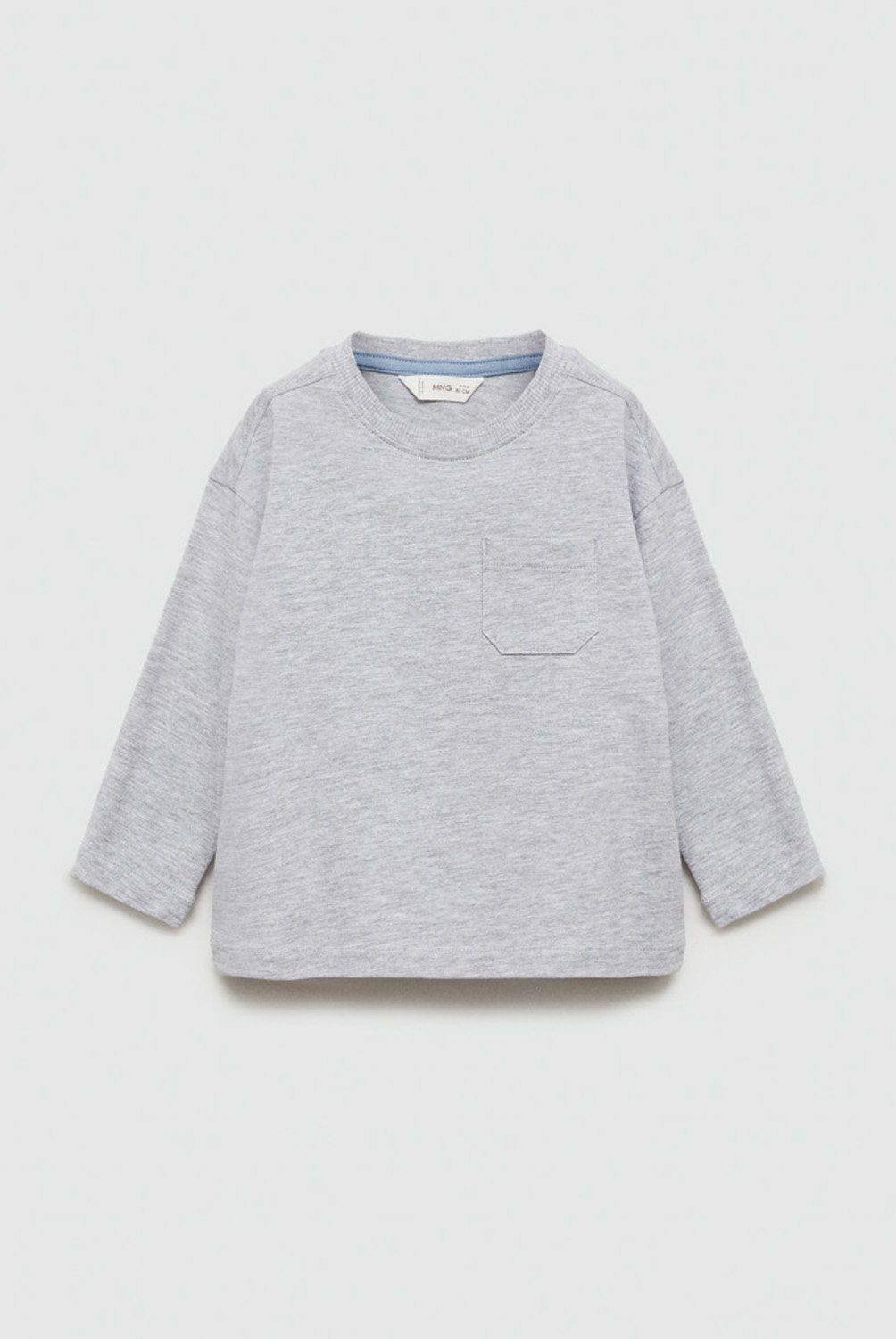 MANGO KIDS - Polera Algodón Manga Larga Bebé Niño Mango Kids