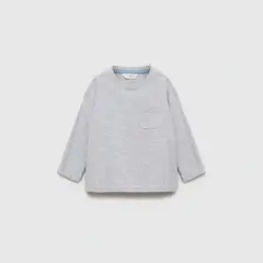 MANGO KIDS - Polera Algodón Manga Larga Bebé Niño