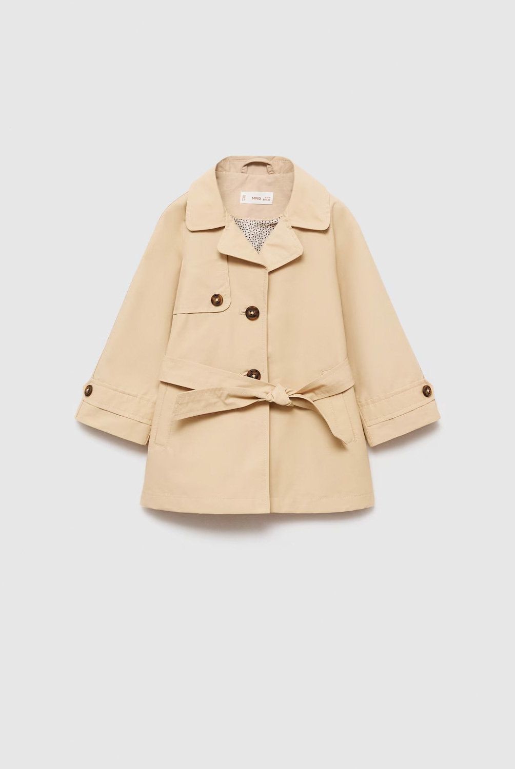 MANGO KIDS - Trench Clásico Cinturón Bebé Niña Mango Kids
