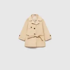 MANGO KIDS - Trench Clásico Cinturón Bebé Niña