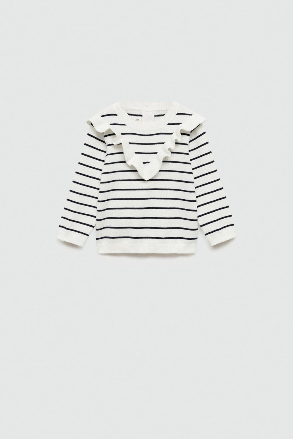 MANGO KIDS - Sweater Volantes Rayas Bebé Niña Mango Kids