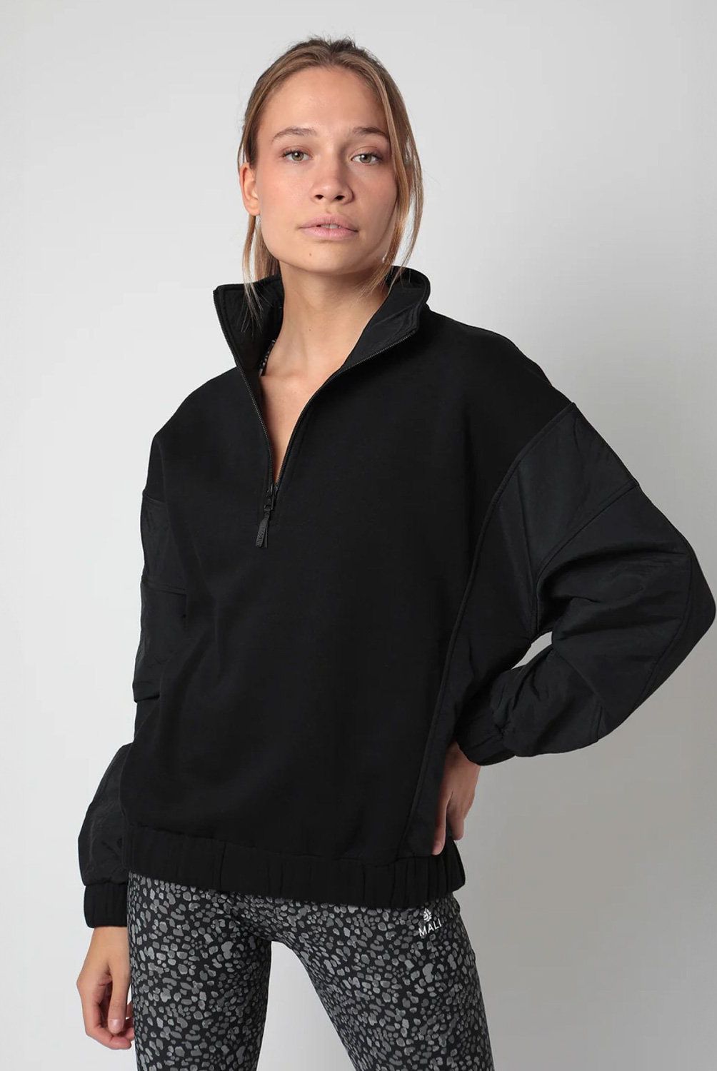 MALI - Polerón Deportivo Con Cuello Alto Mujer Mali