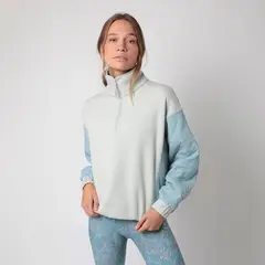 MALI - Polerón Deportivo Con Cuello Alto Mujer