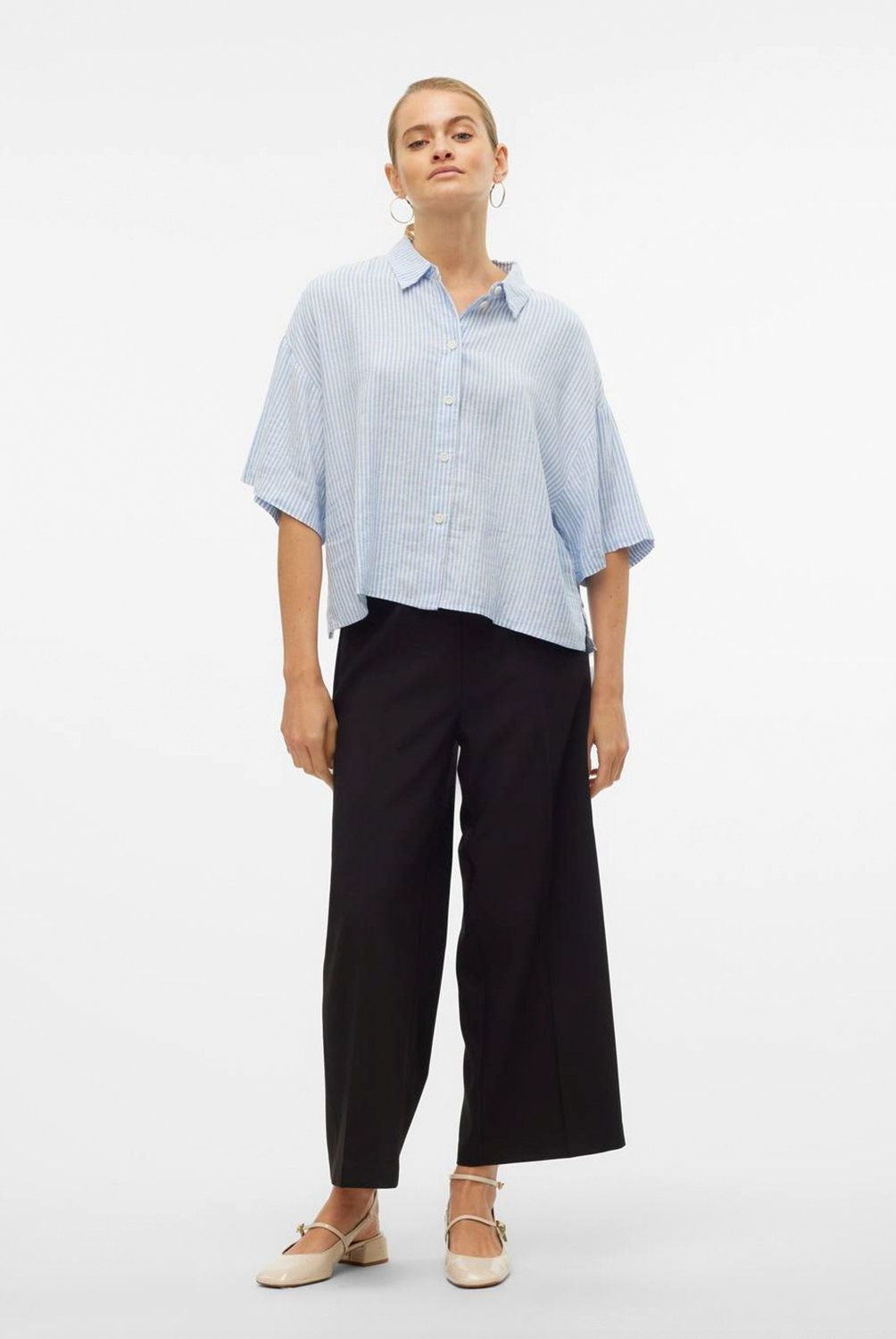 VERO MODA - Blusa Lino Mujer Vero Moda