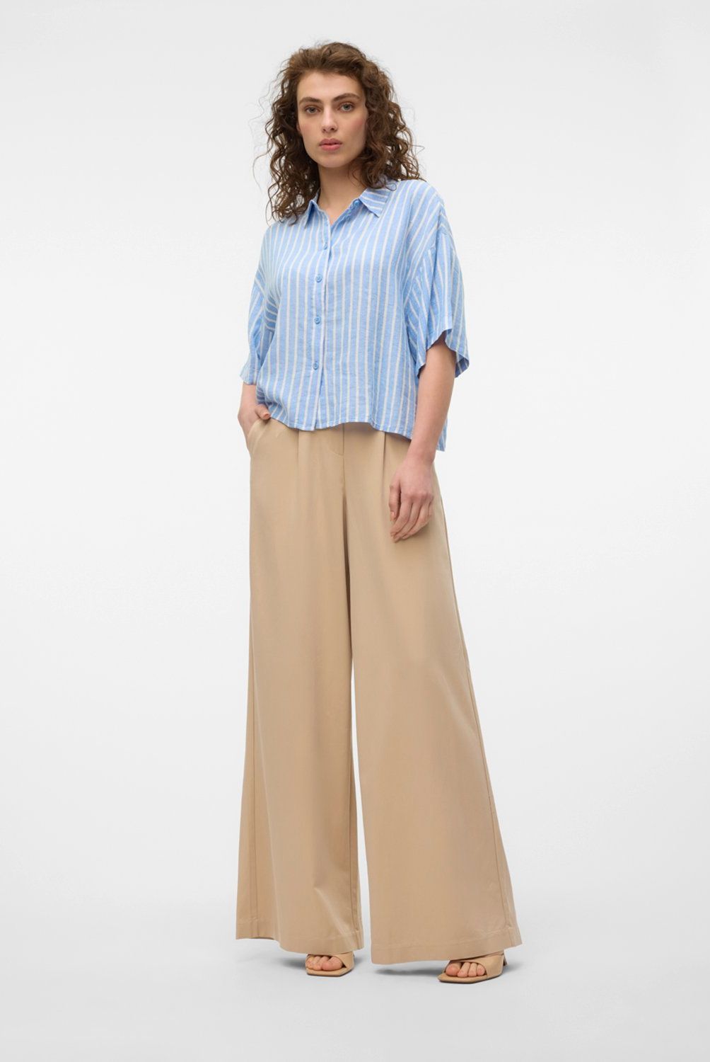 VERO MODA - Blusa Lino Mujer Vero Moda