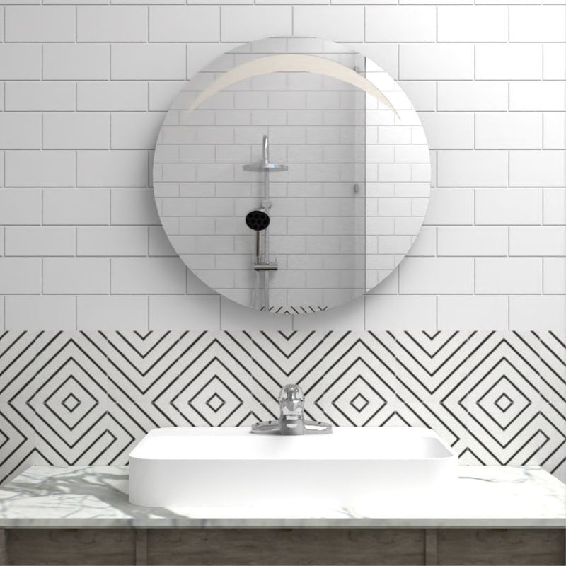 TUHOME - Espejo De Pared Redonda 60 Cm Tuhome