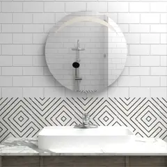 TUHOME - Espejo De Pared Redonda 60 Cm