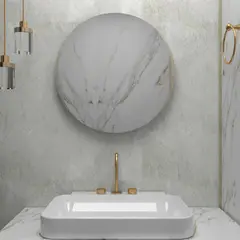 TUHOME - Espejo De Pared Redonda 60 Cm